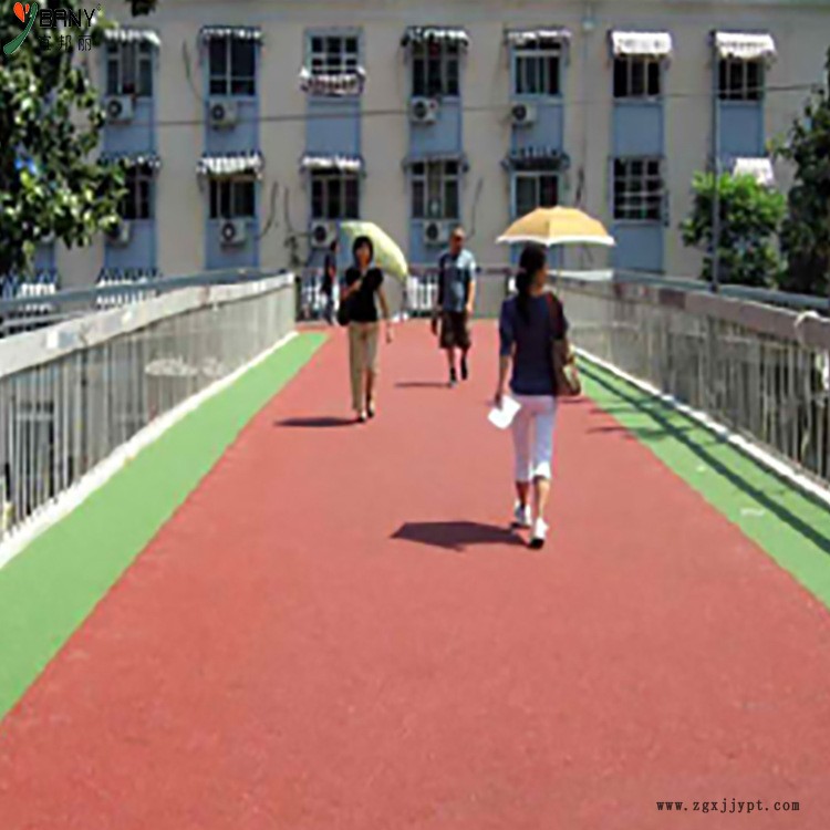 厂家直销彩色防滑路面 彩色防滑路面胶粘剂海绵城市专用 现货供应示例图6