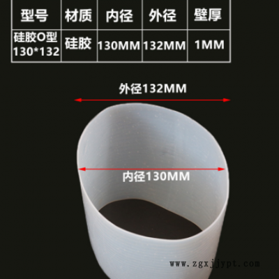 大口径圆管壁厚1mm机械接头软连接硅胶软管圆形硅胶套尺寸图2