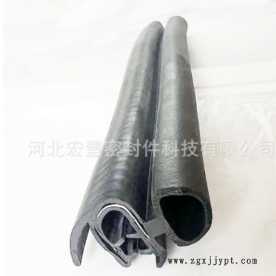 汽车门骨架包边密封条 EPDM三复合侧泡橡胶条防撞U型顶泡胶条批发图2