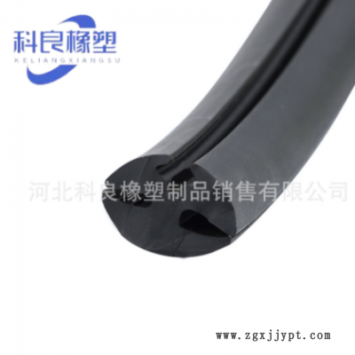 厂家直销装载机拖拉镶嵌玻璃橡胶条固定玻璃门口密封条三口条门窗图3