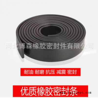 丁腈耐油耐磨减震抗压防撞密封条圆棍实心耐压平条NBR材质橡胶条图2