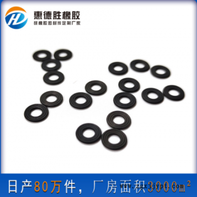 厂家直供黑色加厚防震橡胶垫圈 防滑硅胶垫片 防水耐高温平垫圈图3