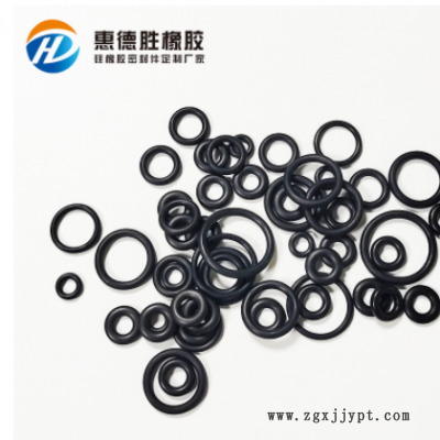 厂家现货黑色耐高温密封圈 硅胶O型防水密封圈 丁晴橡胶o型密封圈图1