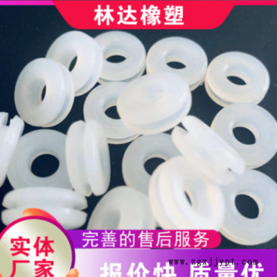 批发 护线圈 双面护线圈 橡胶护线环 机箱过线圈 双线出线口图1