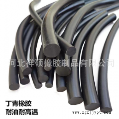黑色丁晴橡胶条实心圆条方条橡胶方块扁条船用密封胶条防撞耐磨图2