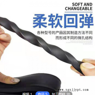 现货定制三元乙丙海绵条 EPDM橡胶密封条 减震耐酸碱防撞机柜胶条图3