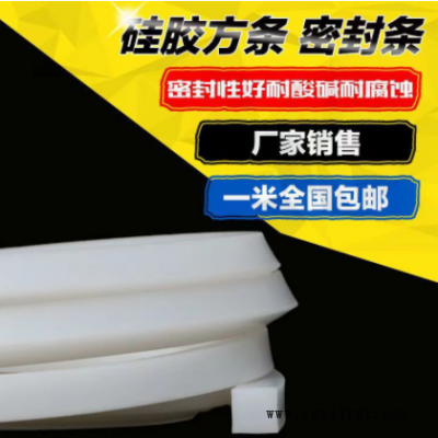 现货硅胶实心方条矩形密封条耐高温平板矩形实心胶条耐低温透明条图3