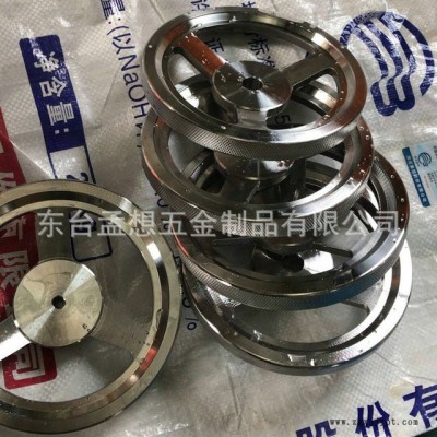 口罩机械手轮 口罩机械不锈钢配件 304不锈钢手轮工厂 滚花边机床手轮 抛光型工业机械用手轮厂家图5