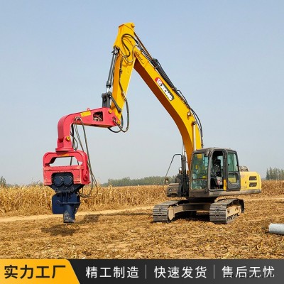 6-18米钢板钢护筒打桩机机械手锤头钢板桩施工设备图6