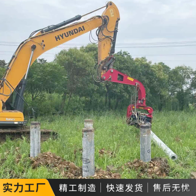 6-18米钢板钢护筒打桩机机械手锤头钢板桩施工设备图4