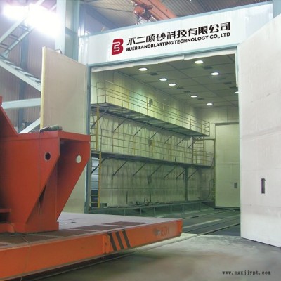 铝壳喷砂机机械手喷砂房钢管钢构件表面处理小型箱式喷砂机器图3
