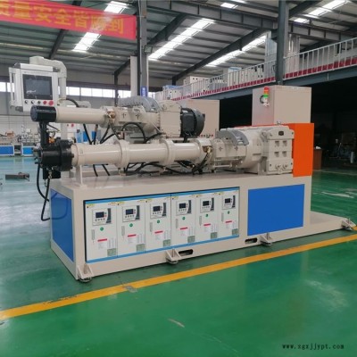 河北双达 冷喂料抽真空挤出机 三元乙丙胶条挤出机 橡胶条挤出机设备 生产厂家图1