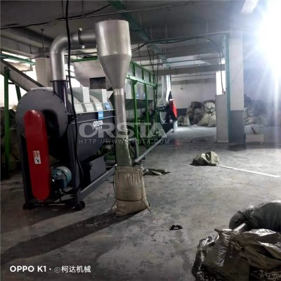 HDPE化工桶/机油壶回收处理清洗设备,HDPE包装容器桶回收处置造粒设备图1