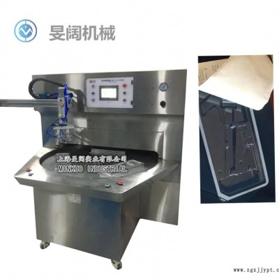 旻阔 MK-Y2-Z305特卫强高周波三工位转盘包装机带机械手图2