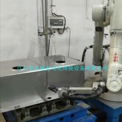 ZS-013机械手高低盆水槽焊接，不锈钢水槽焊接设备，水槽焊接设备，不锈钢台面焊接水槽，厨具不锈钢水槽设备图1