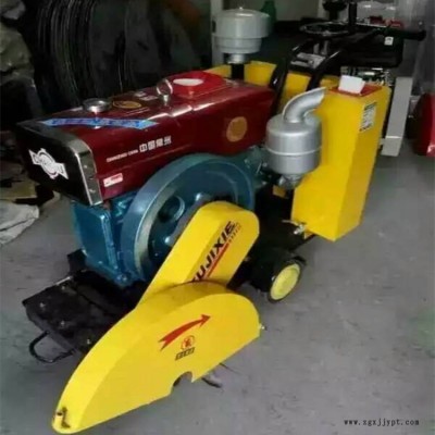 路邦机械手推柴油路面刻纹机 15马路柴油刻纹机 切割刻纹一体厂家图1