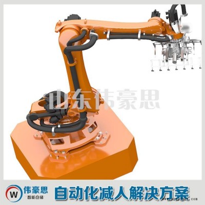 玻璃粉全自动码垛机 纸袋机械手码垛设备图3