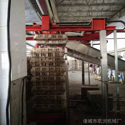A机械手抓笼升降卸笼机 自动升降禽笼分笼机厂家安装图3