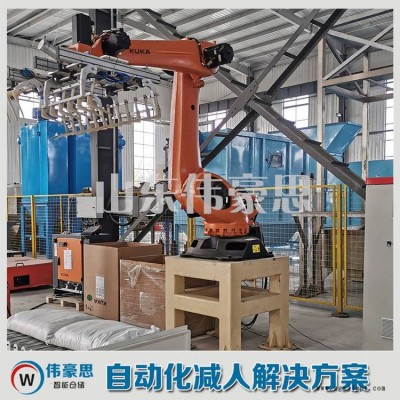 袋装柠檬酸机械手码垛机 自动机器人码垛机生产厂家图2