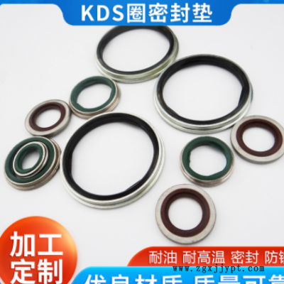 KDS组合垫卡式管接头密封圈1/4、3/8、1/2英制自定芯半包组合垫圈图2