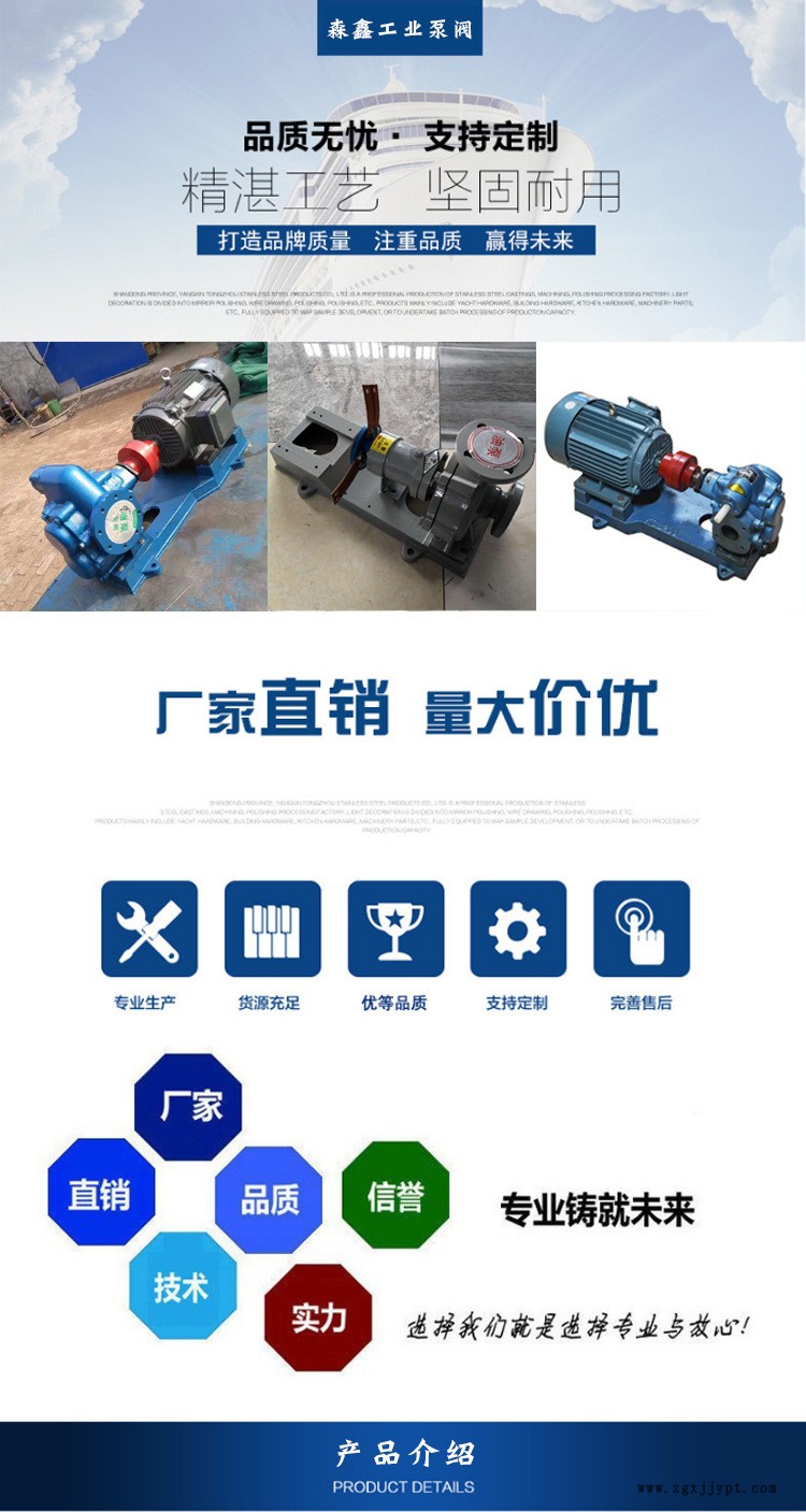 厂家直销RY50-32-160 风冷式耐高温导热油泵 现货热卖 离心泵示例图2