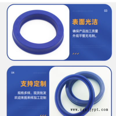 FA聚氨酯防尘圈蓝色DHS密封圈图3