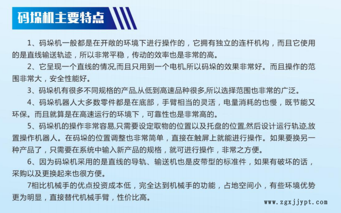 骏捷智能码垛机厂家，机械手臂，框架码垛，立柱、饲料、面粉码垛设备，自动码垛机厂家，型号JJG600示例图2