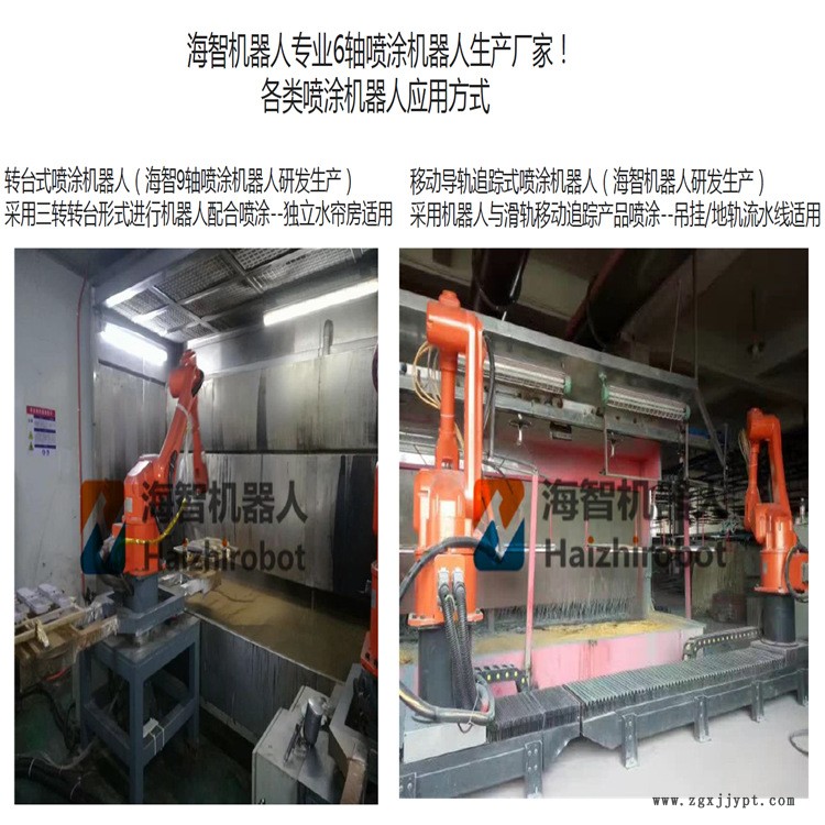 静电喷粉 喷涂 喷油漆机械手 机器人自动喷漆枪 海智机器人制造商示例图5