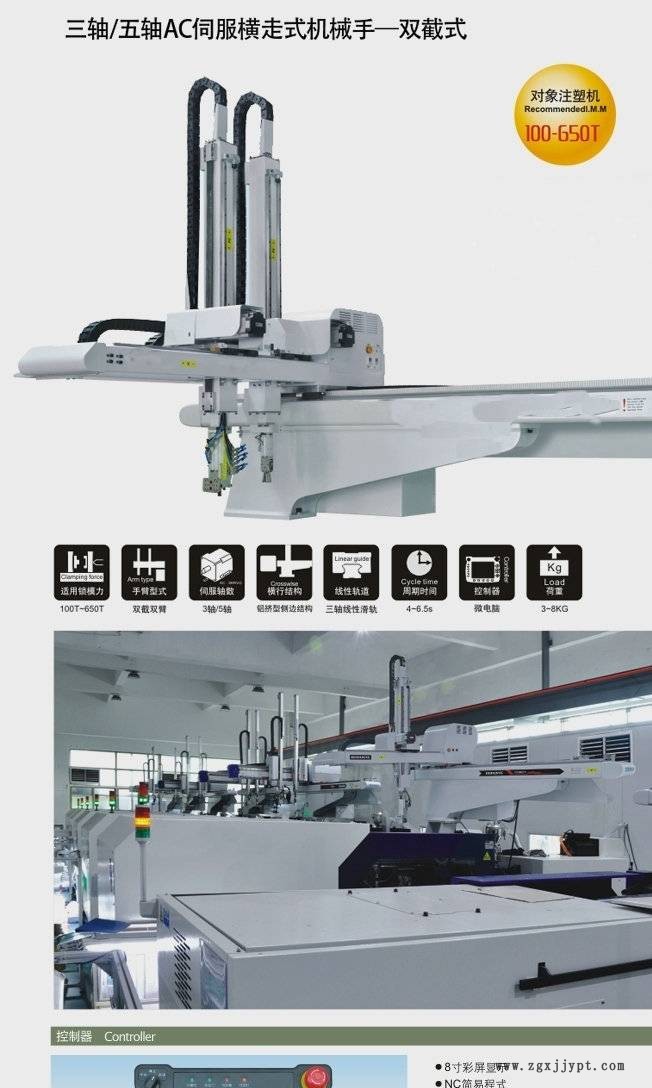东莞机械手生产厂家五轴伺服机械手 ZK-W1200WD5示例图5