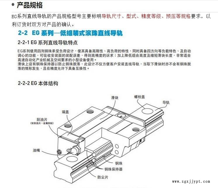 注塑机机械手滑轨TBI15*640示例图5