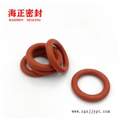 海正源头厂家 红色硅胶密封圈防水o型胶圈橡胶多种规格环保硅胶图2