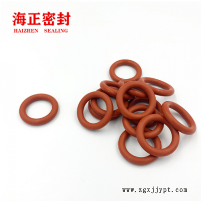 海正源头厂家 红色硅胶密封圈防水o型胶圈橡胶多种规格环保硅胶图3